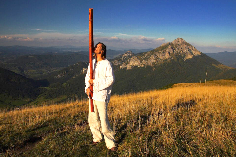 "Fujara" unique folk instrument demonstration