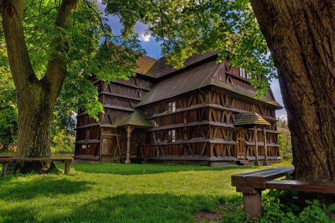 Hronsek wooden church, UNESCO